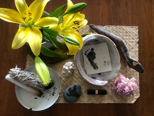 The gift in creating an altar for spring.